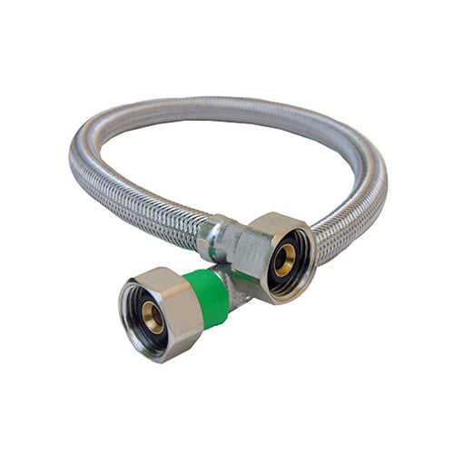SS FLEX FAUCET HOSE 1/2" FIP X 1/2FIP 12''--48'' LONG