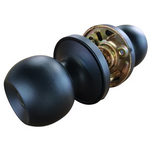 DOOR LOCK KNOB PRIVACY BLACK 100315