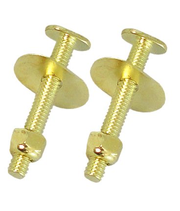 D14-1216 TOILET CLOSET BOLTS BRASS PLATED