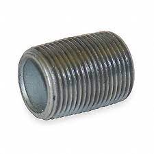 GALVANIZE STEEL PIPE NIPPLE SIZE 1/2"