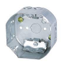 54171-L 21/8 DEEP OCTAGON METAL CEILING BOX