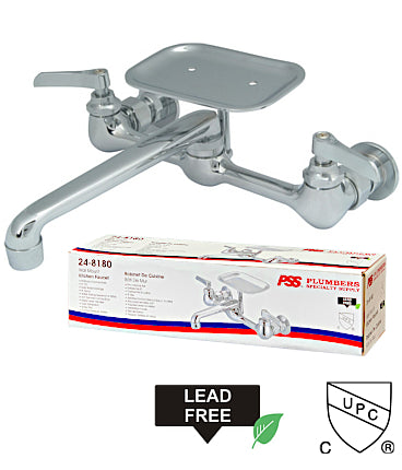24-8180 KITCHEN FAUCET CHROME WALL MOUNTED
