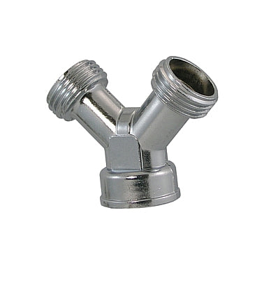 26-202-GARDEN HOSE WYE 3/4 METAL CHROME