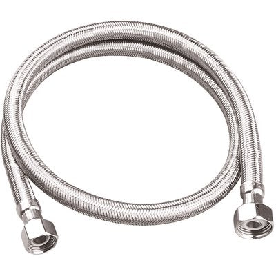 SS FLEX. FAUCET HOSE 3/8 COMP. X 3/8FPT X 48'' (4FT) EX-55553