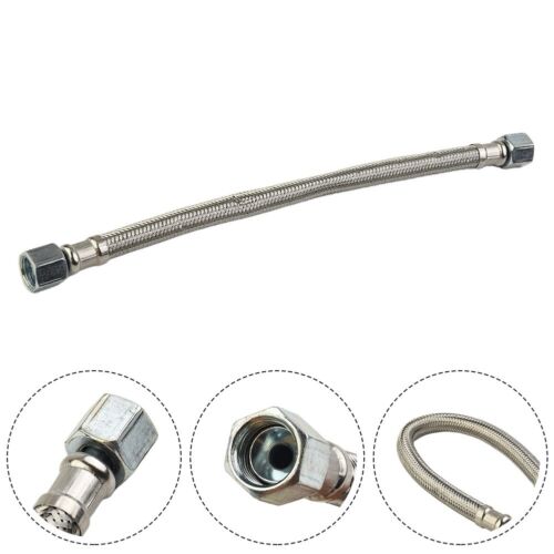 SS FLEX FAUCET HOSE EXT. 3/8COMP X 3/8COMP 12"--20"