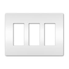SCREWLESS SWITCH COVER PLATE DECORA WHITE 1,2,3,4 GANG.