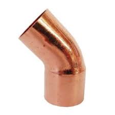COPPER ELBOW FITTING X 45 DEG 1/2", 3/4", 1"