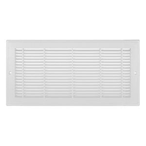 PLASTIC SIDE WALL GRILL 8 X 14 WHITE