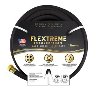 RUBBER GARDEN HOSE IN 1/2,5/8