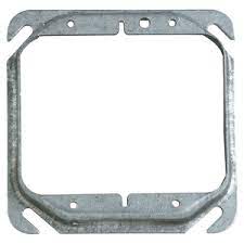 52C17  SQUARE RAISED 2 GANG 1/2 4''