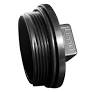 ABS PLUG 11/2",2",3",4" MPT THREAD