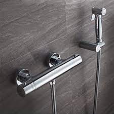 THERMOSTATIC MIXER VALVE WITH HAND HELD BIDET.