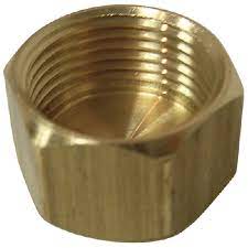 BRASS COMPRESSION CAP 1/4COMP, 3/8COMP, 5/8"COMP