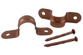 COPPER CLAD CLIPS WITH NAILS 1/2",3/4"