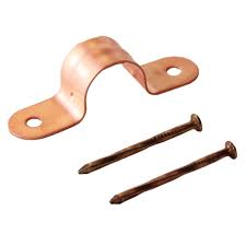 COPPER CLAD CLIPS WITH NAILS 1/2",3/4"