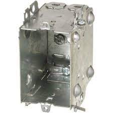 1004-LH 3'' DEEP METAL DEVICE BOX SINGLE GANG WITH CLAMPS