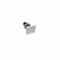LPVB3Z LOUVERED VENT WITH PIPE 3"WHITE