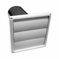 SVHAW6 LOUVERED VENT HOOD WITH PIPE 6" WHITE WITH GRIT