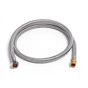 SS FAUCET HOSE EXT 3/8OD COMP X 3/8 COMP. 12''LONG 55506