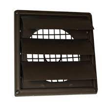 LPVB6EB LOUVERED VENT BROWN 6" WITH PIPE AND GRIT