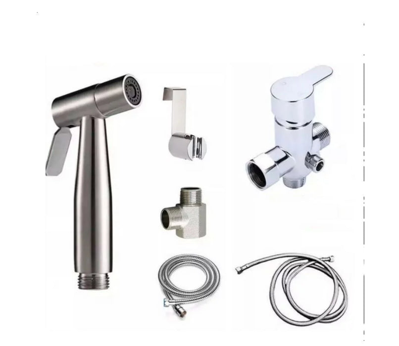 100065SS HOT WATER HAND HELD MUSLIM SHOWER KIT COMPLETE