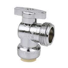 V80974 PUSH FIT WASHING MACHINE VALVE 1/2 P.F X 3/4 HOSE