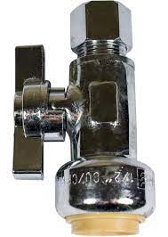 PUSH-FIT STRAIGHT SHUT OFF VALVE 1/2P.F X 3/8 OD 100048