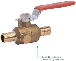 BALL VALVE PEX  WITH DRAIN   1/2"....1"