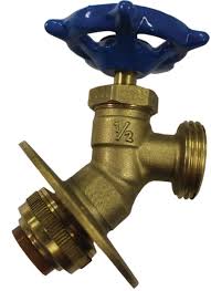 PUSH FIT SILCOCK HOSE BIB WITH FLANGE 1/2PF X 3/4 HOSE BIB 1375250