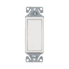 7501W -SINGLE WAY DECORA WHITE SWITCH 15AMP