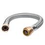 SS FLEX. WATER HEATER PIPE 3/4'' P.F. X 3/4''FIP X 18''LONG (100051)