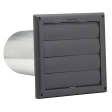 LPVB6EB LOUVERED VENT BROWN 6" WITH PIPE AND GRIT