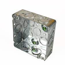 52151-K SQUARE SHALLOW METAL BOX 11/2 DEEP