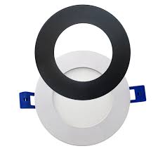 BLACK TRIM SNAP ON 4'' FOR POTLIGHT