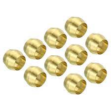 BRASS COMPRESSION SLEEVE 1/4,5/16,3/8,1/2,5/8 & 7/8INCH