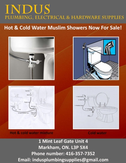100065SS HOT WATER HAND HELD MUSLIM SHOWER KIT COMPLETE