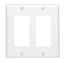 SWITCH COVER PLATE WHITE DEOCARA BLANK,1,2,3,4,5 GANG.