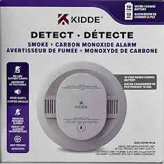 30CUD10-VCA SMOKE +CARBON MONOXIDE ALARM 10 YEARS BATTERY KIDDE