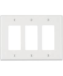 SWITCH COVER PLATE WHITE DEOCARA BLANK,1,2,3,4,5 GANG.