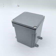 PLASTIC ELECTRIC BOX 4 X 4 X 4  WITH COVER WEATHER PROOF 200444