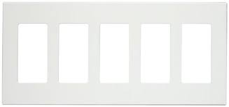 SCREWLESS SWITCH COVER PLATE DECORA WHITE 1,2,3,4 GANG.