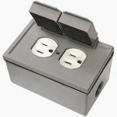 DUPLEX WEATHERPROOF BOX WITH COVER