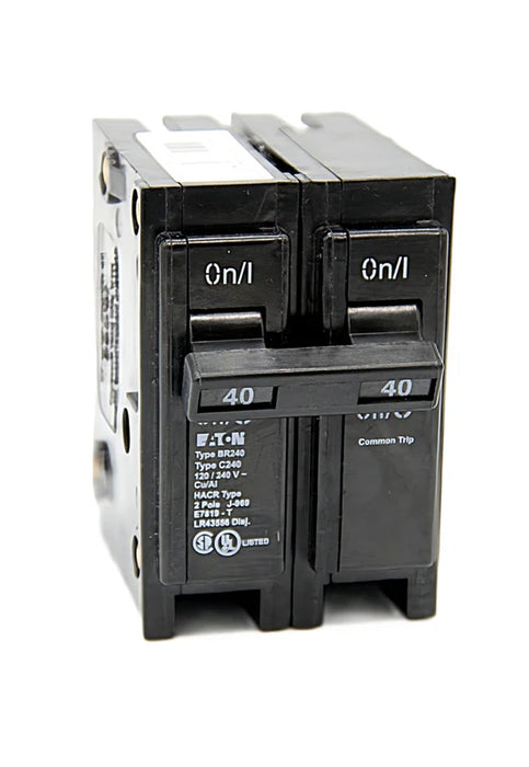 CIRCUIT BREAKER 40 AMPS BR240  DOUBLE POLE EATON