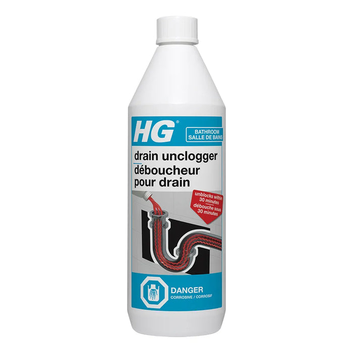 HG DRAIN UNCLOGGER 1000ML ACID FREE (SUITABLE FOR TOILETS AND BIDETS)