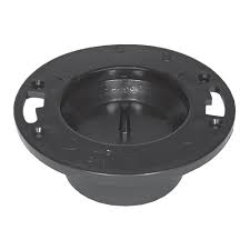 603027 ABS FLUSH FIT CLOSET FLANGE 4 X 3 WITH TEST PLATE