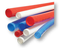 POTABLE PEX PIPE STRAIGHT 1/2 & 3/4" (WHITE/RED)