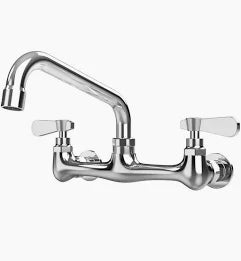 33008 WALL MOUNTED FAUCET WITH 8INCH LONG SPOUT