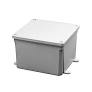 PLASTIC ELECTRIC BOX 4 X 4 X 2 WITH COVER WEATHER PROOF 200442