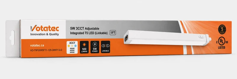 T5 LED STRIP LINKABLE 6INCH LONG LIGHT 3 CCT