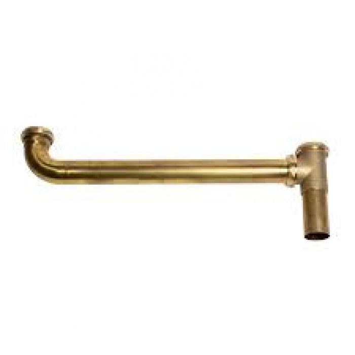 BRASS P TRAP LONG 11/2 X 16INCH ROUGH BRASS